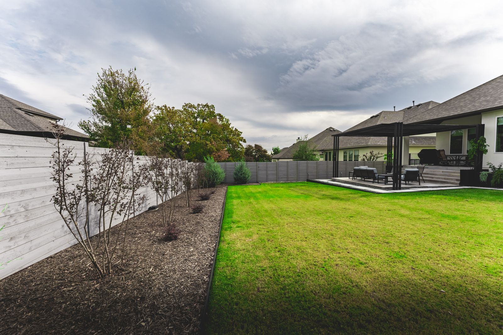 Irrigated lawn and landscape in Austin TX